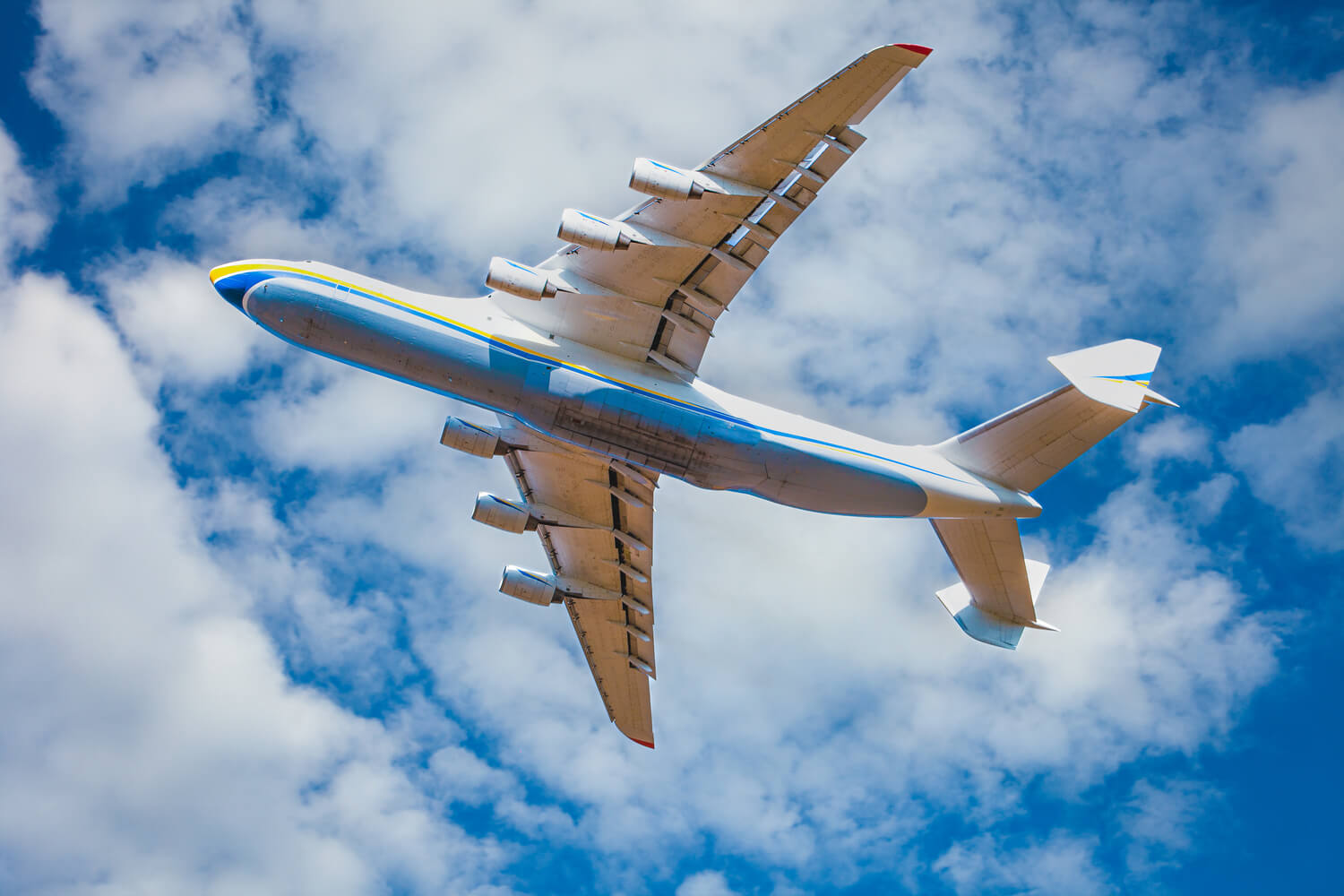 a large cargo plane flies in the blue sky aviatio 2023 04 19 05 07 57 utc